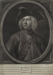 Mr. Walker en el personaje del Capitán Macheath, grabado por John Faber el Joven, 1728 de John Ellys